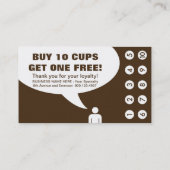 Espresso selbst Kaffeepausenkarte Treuekarte (Rückseite)