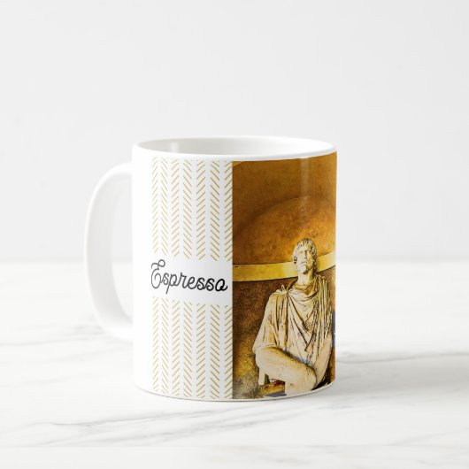 Espresso selbst! Kunst Kaffeetasse (Vorderseite Links)