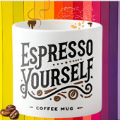Espresso selbst' Modernes Coffee Lover Geschenk ☕ Espressotasse