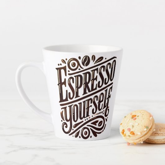 Espresso selbst' Modernes Coffee Lover Geschenk Milchtasse (Beispiel)