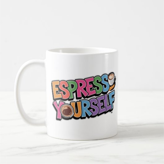 Espresso Sie selbst Coffee Lover Fun Design Kaffeetasse (Links)
