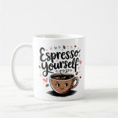 Espresso Sie selbst - Design der Niedlichen Kaffee Kaffeetasse (Links)