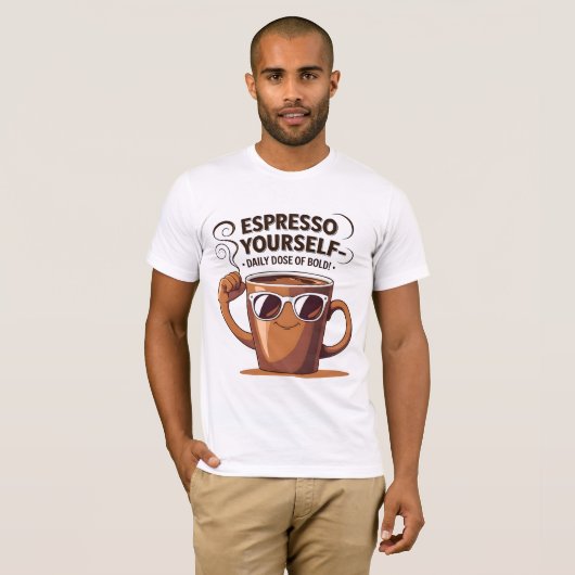 Espresso Sie selbst Funny Coffee Love Cup T - Shir T-Shirt (Vorne ganz)