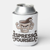 Espresso Sie selbst - Funny Coffee Lover Design Dosenkühler (Kanne Vorderseite)