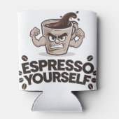 Espresso Sie selbst - Funny Coffee Lover Design Dosenkühler (Rückseite)