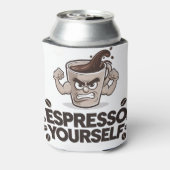 Espresso Sie selbst - Funny Coffee Lover Design Dosenkühler (Kanne Rückseite)