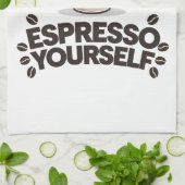 Espresso Sie selbst - Funny Coffee Lover Design Geschirrtuch (Gefaltet)