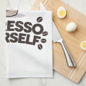 Espresso Sie selbst - Funny Coffee Lover Design Geschirrtuch (Viertel Falte)