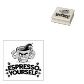 Espresso Sie selbst - Funny Coffee Lover Design Gummistempel (Stempel)