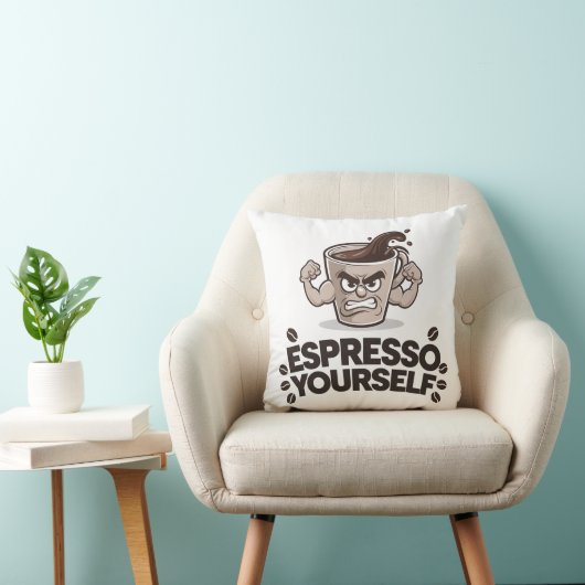 Espresso Sie selbst - Funny Coffee Lover Design Kissen (Stuhl )