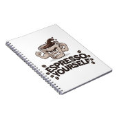 Espresso Sie selbst - Funny Coffee Lover Design Notizblock (Rechte Seite)