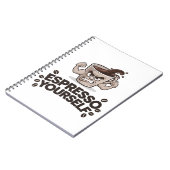 Espresso Sie selbst - Funny Coffee Lover Design Notizblock (Linke Seite)