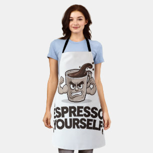 Espresso Sie selbst - Funny Coffee Lover Design Schürze
