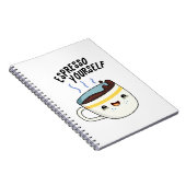 Espresso Sie selbst Funny Coffee Pub Notizblock (Rechte Seite)