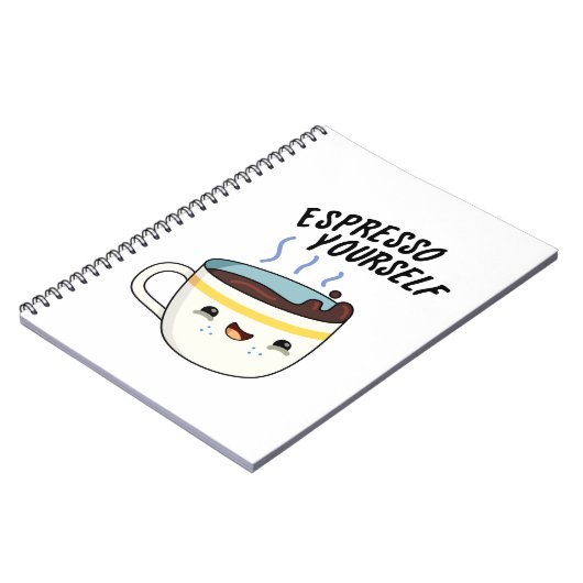 Espresso Sie selbst Funny Coffee Pub Notizblock (Linke Seite)