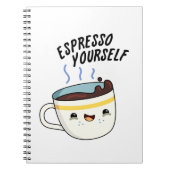 Espresso Sie selbst Funny Coffee Pub Notizblock (Vorderseite)