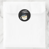 Espresso Sie selbst Funny Coffee Pub Runder Aufkleber (Tasche)