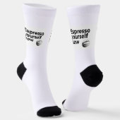 Espresso Sie selbst jetzt Kaffee Zitat Bean Socken (Gewinkelt)