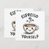 Espresso Sie selbst Kaffee (Vorne/Hinten)