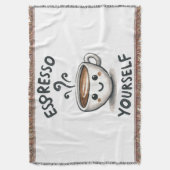 Espresso Sie selbst Kaffee Decke (Vorderseite Vertikal)