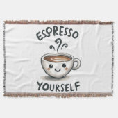 Espresso Sie selbst Kaffee Decke (Vorderseite)