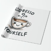 Espresso Sie selbst Kaffee Geschenkpapier (Ungerollt)