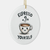 Espresso Sie selbst Kaffee Keramik Ornament (Rechts)