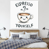 Espresso Sie selbst Kaffee Leinwanddruck (Insitu (Schlafzimmer))