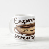 Espresso Sie selbst - Kaffee Lover Kaffeetasse (Vorderseite Links)