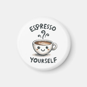 Espresso Sie selbst Kaffee Magnet