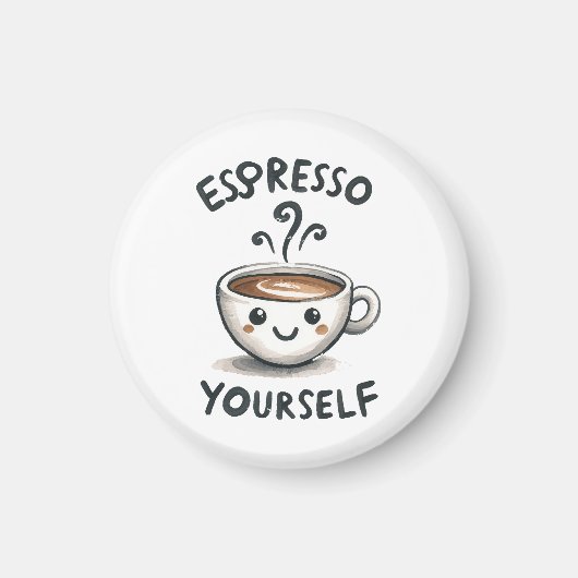 Espresso Sie selbst Kaffee Magnet (Vorne)