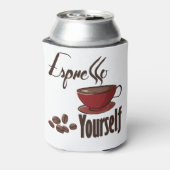 Espresso Sie selbst Kaffee Pub Express Dosenkühler (Kanne Rückseite)