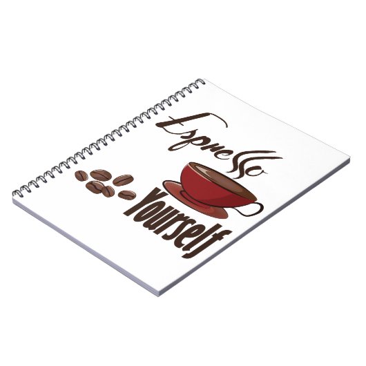 Espresso Sie selbst Kaffee Pub Express Notizblock (Linke Seite)