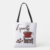 Espresso Sie selbst Kaffee Pub Express Tasche (Rückseite)