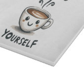 Espresso Sie selbst Kaffee Schneidebrett (Ecke)
