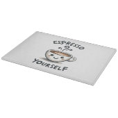 Espresso Sie selbst Kaffee Schneidebrett (Ecke)