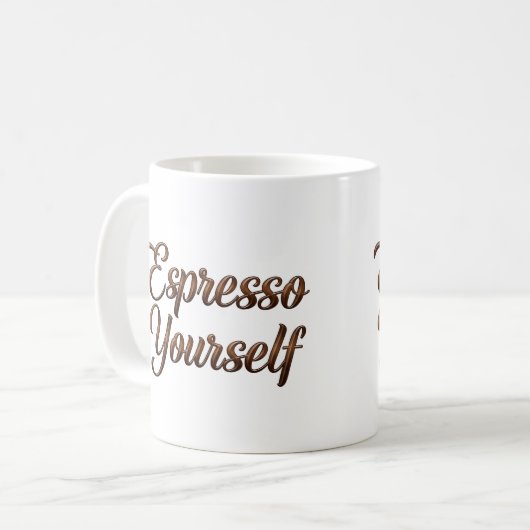 Espresso Sie selbst Tasse (Vorderseite Links)