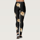 Espresso-Splash Athletic Leggings (Rückseite)