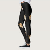 Espresso-Splash Athletic Leggings (Links)