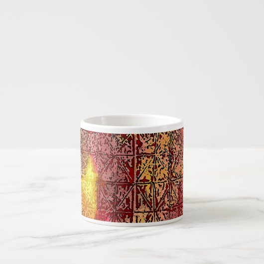 Espresso-Tasse - abstrakte bunte Kunst Espressotasse (Vorderseite)