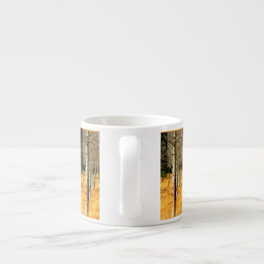 Espresso-Tasse aus Asphaltholz Espressotasse (Rückseite)