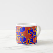 Espresso-Tasse blau/rot Espressotasse (Vorderseite Rechts)