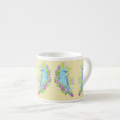 Espresso Tasse/Blaue Vögel Espressotasse (Vorderseite Rechts)