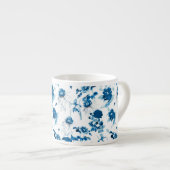Espresso Tasse-Blue Floral Espressotasse (Vorderseite Rechts)