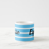 Espresso Tasse - Blue Hoops (Vorderseite)