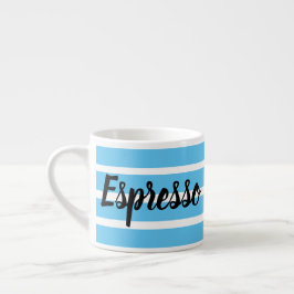 Espresso Tasse - Blue Hoops