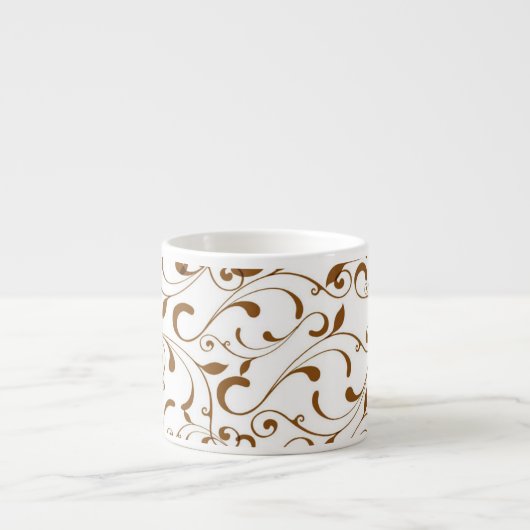 Espresso Tasse-Brown-Wirbel Espressotasse (Vorderseite)