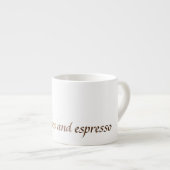 Espresso-Tasse /Cup mit Letter P Pancake Design Espressotasse (Vorderseite Rechts)