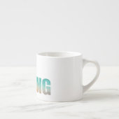 Espresso-Tasse des geometrischen Schriftartes Espressotasse (Rechts)