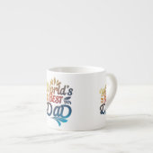 Espresso-Tasse-Design für den besten Vater der Wel Espressotasse (Vorderseite Rechts)